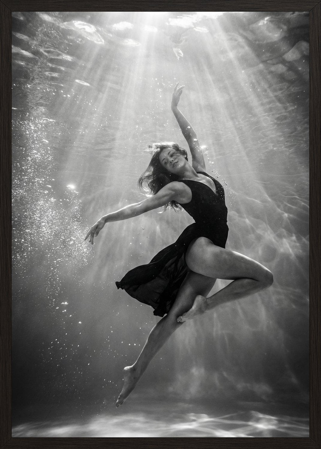 Poster in black frame