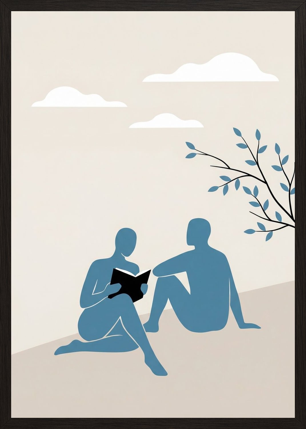 Poster in black frame