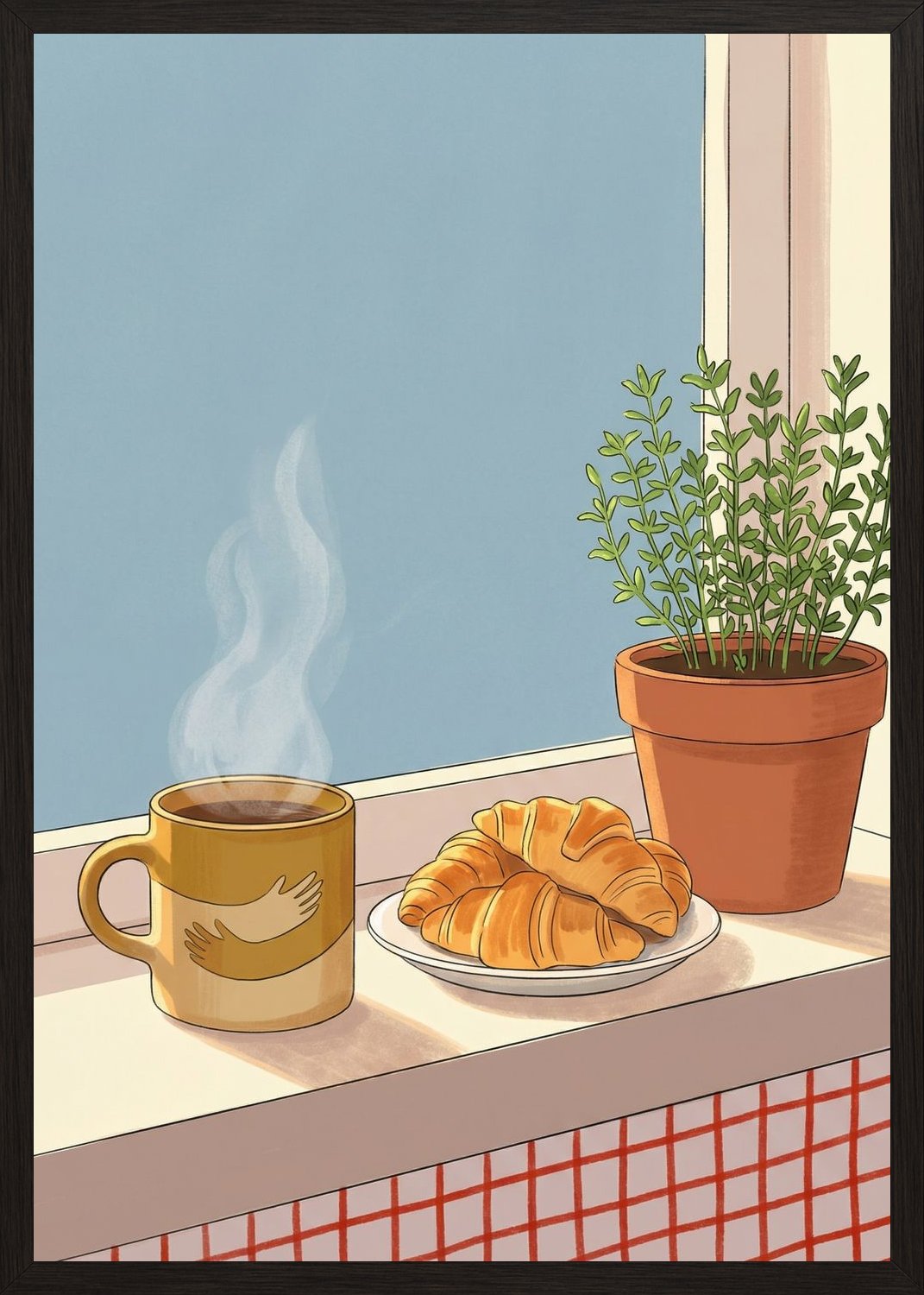 Poster in oak frame