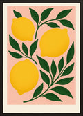 Poster in black frame
