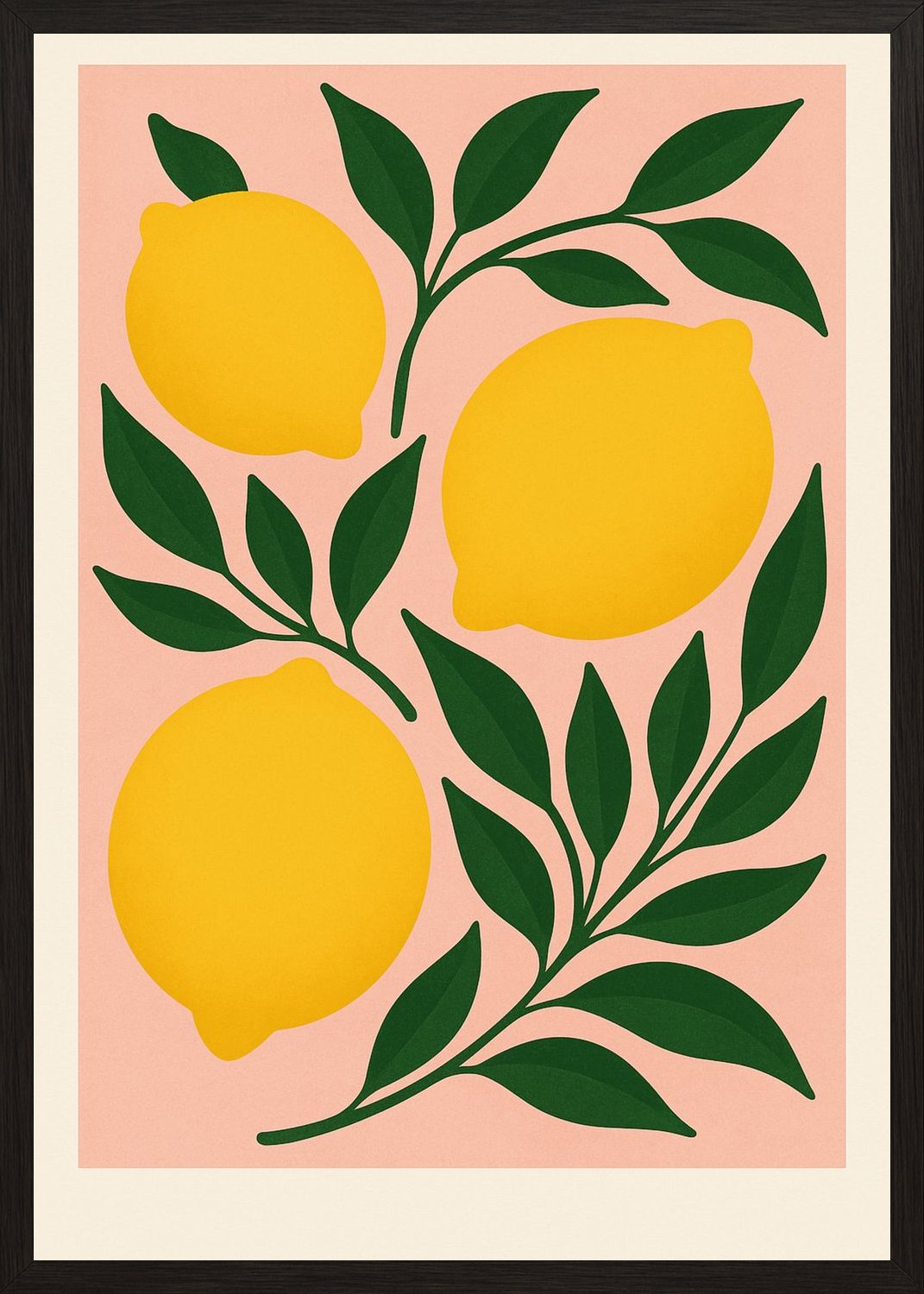 Poster in black frame