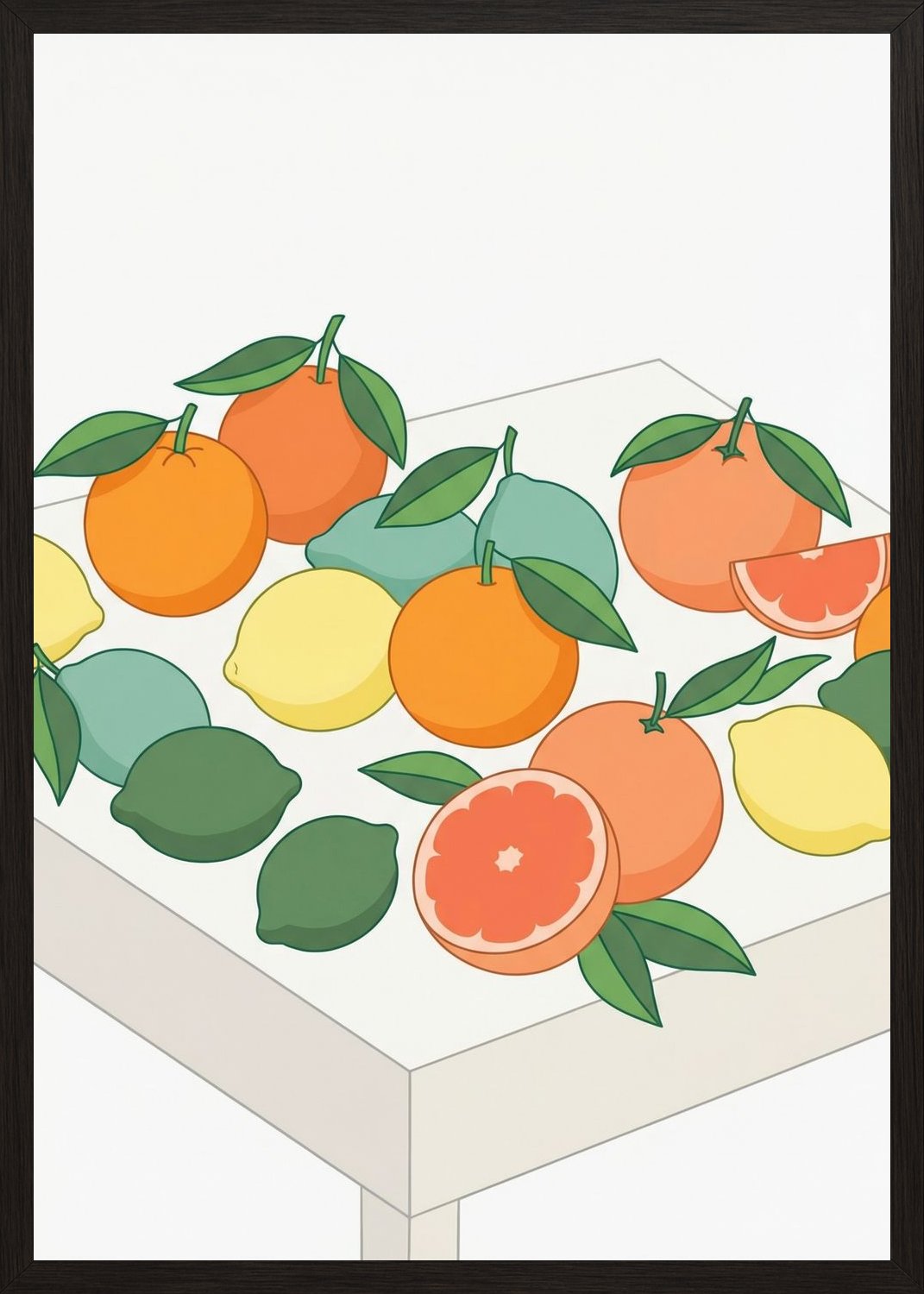 Poster in oak frame