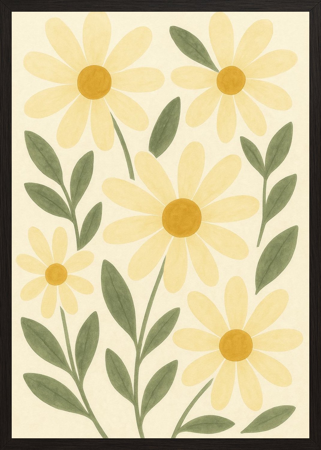 Poster in black frame