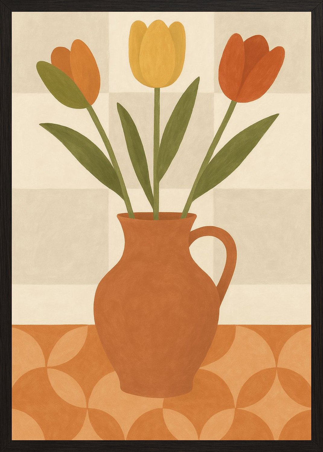 Poster in black frame