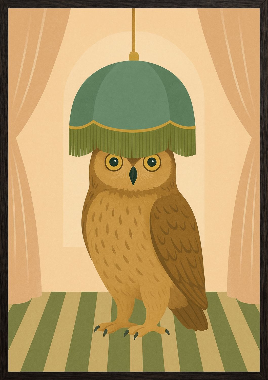 Poster in black frame