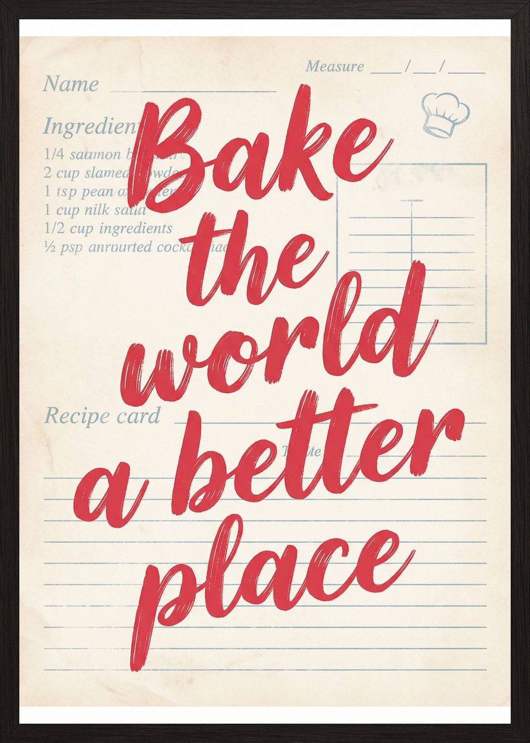 Poster in oak frame