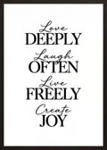 Poster in oak frame