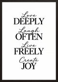 Poster in black frame