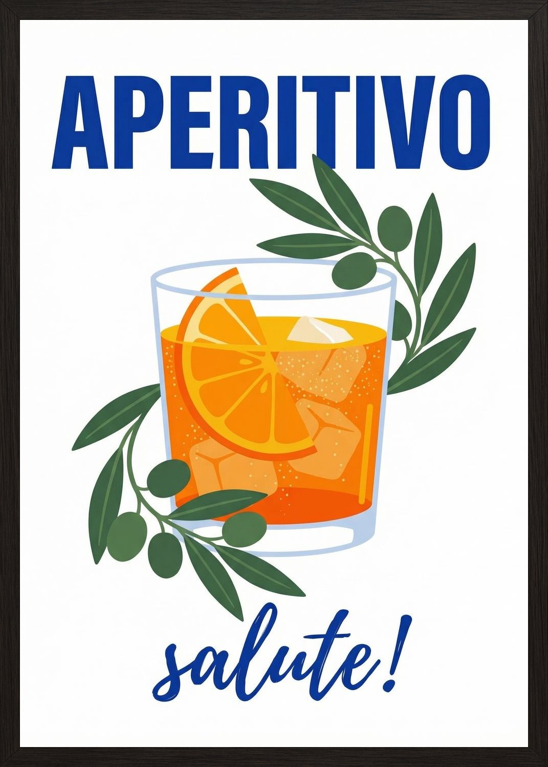 Poster in black frame