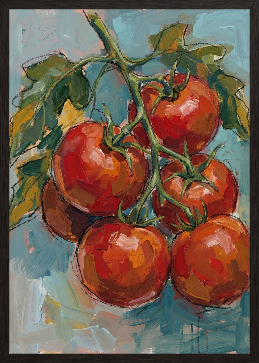 Poster in black frame