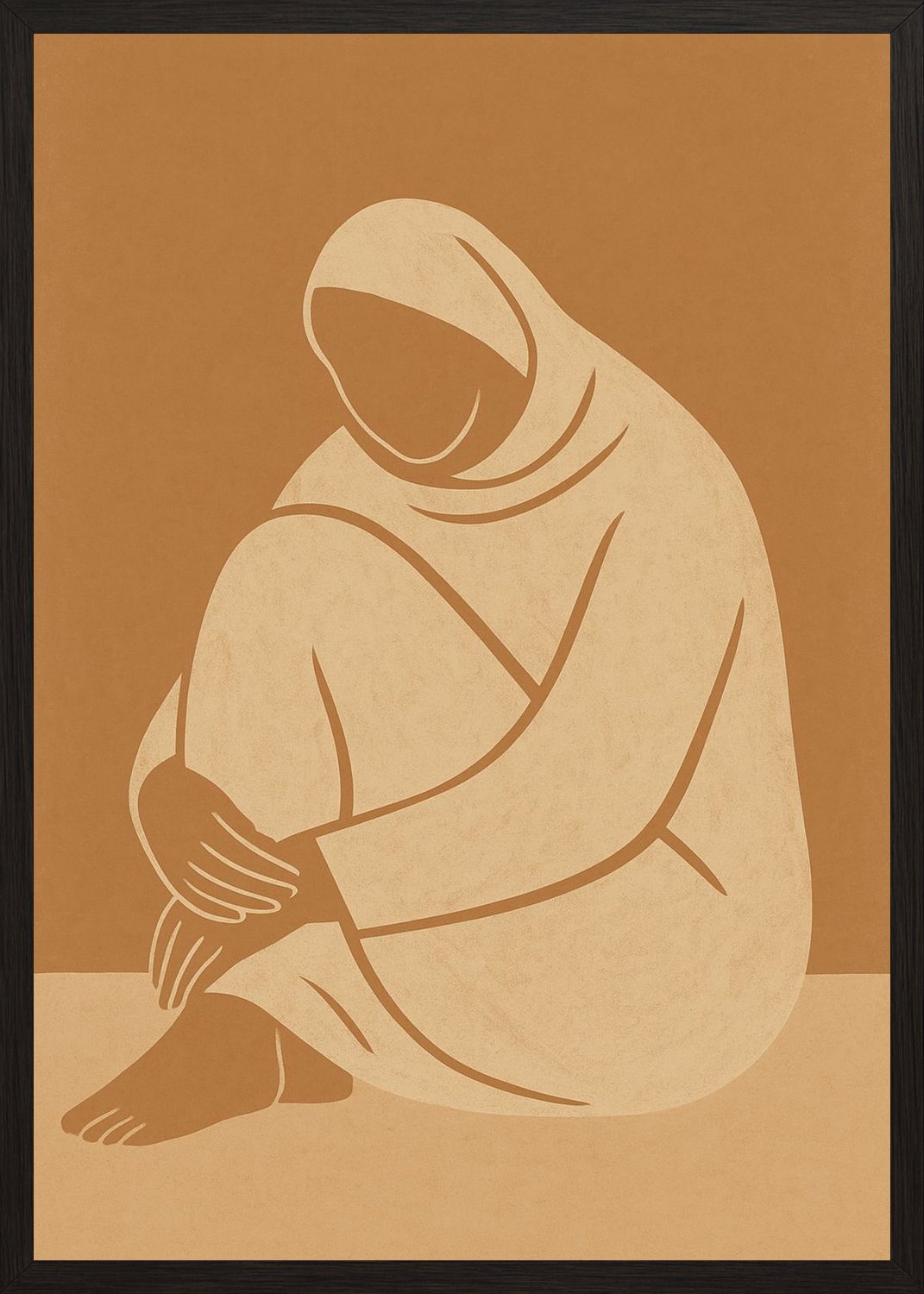 Poster in black frame