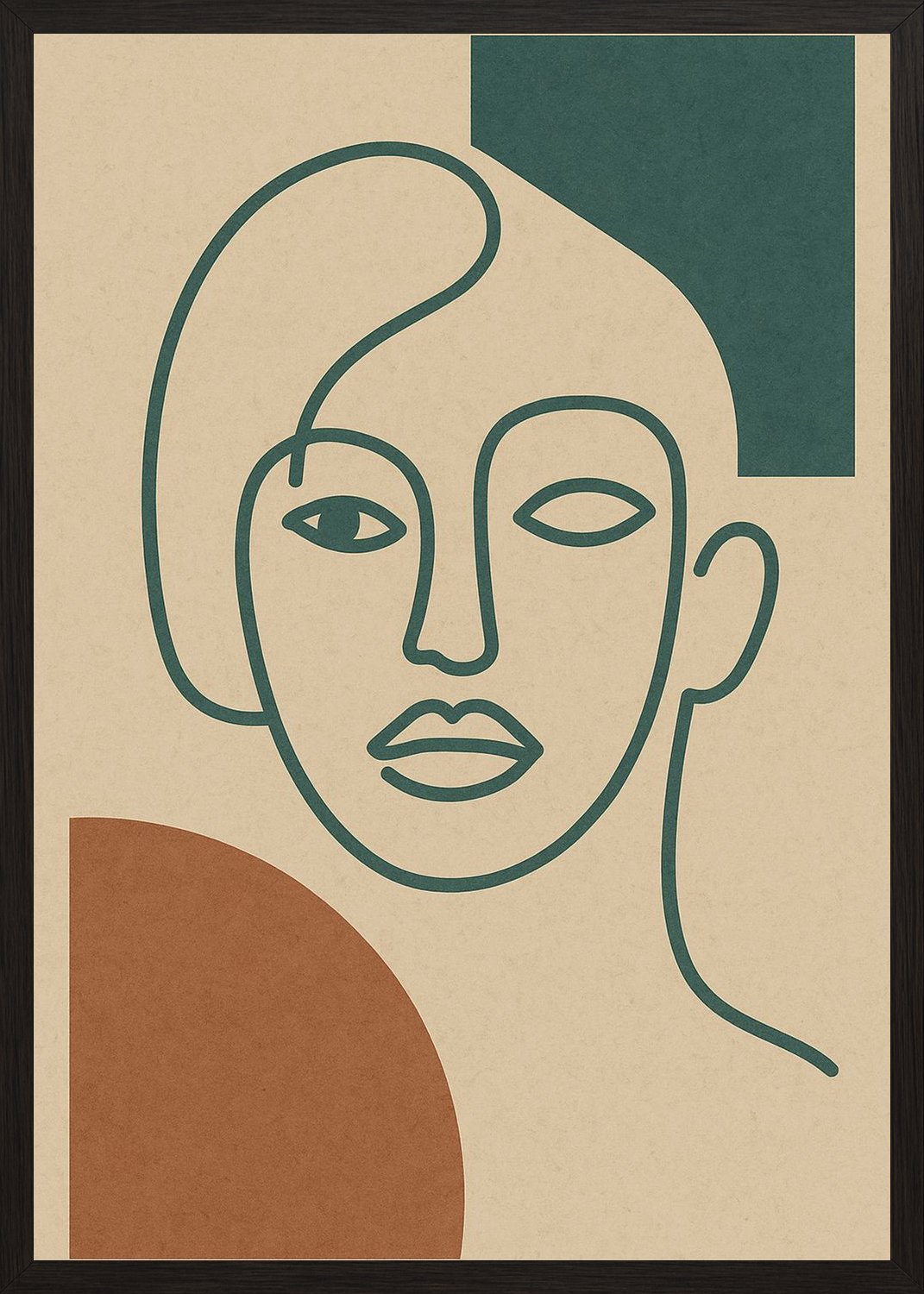 Poster in black frame