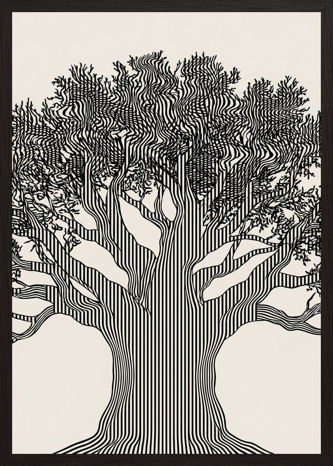 Poster in black frame
