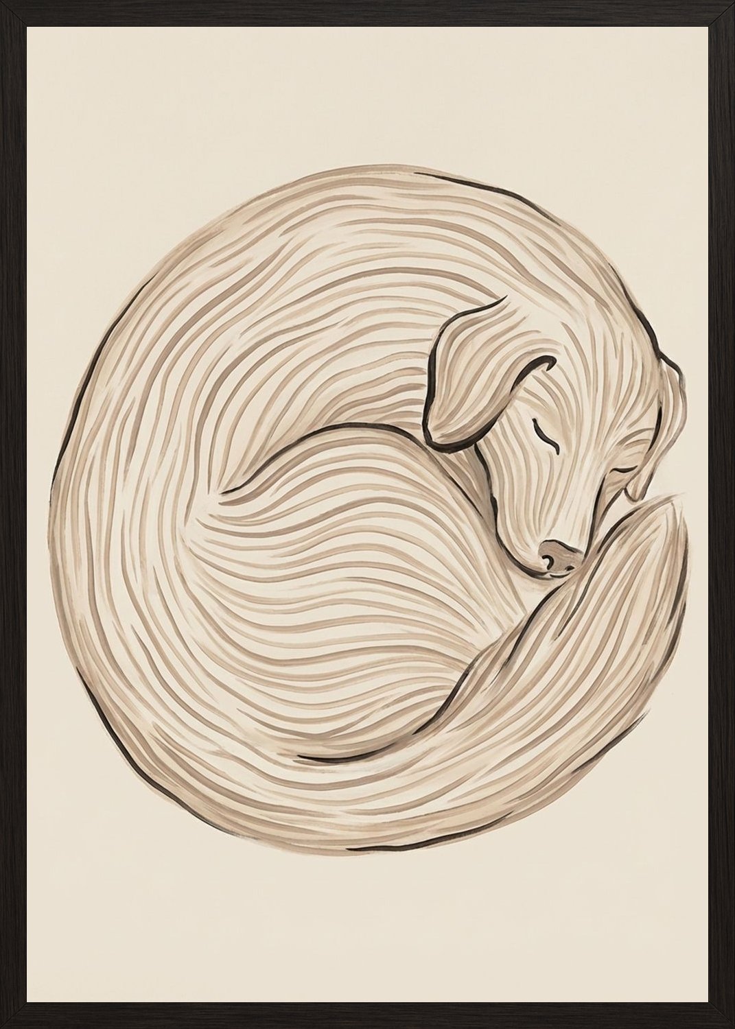 Poster in black frame