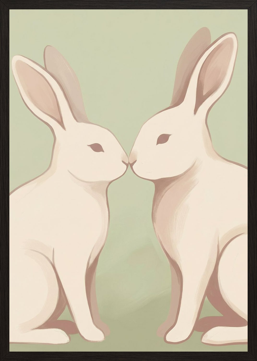 Poster in black frame