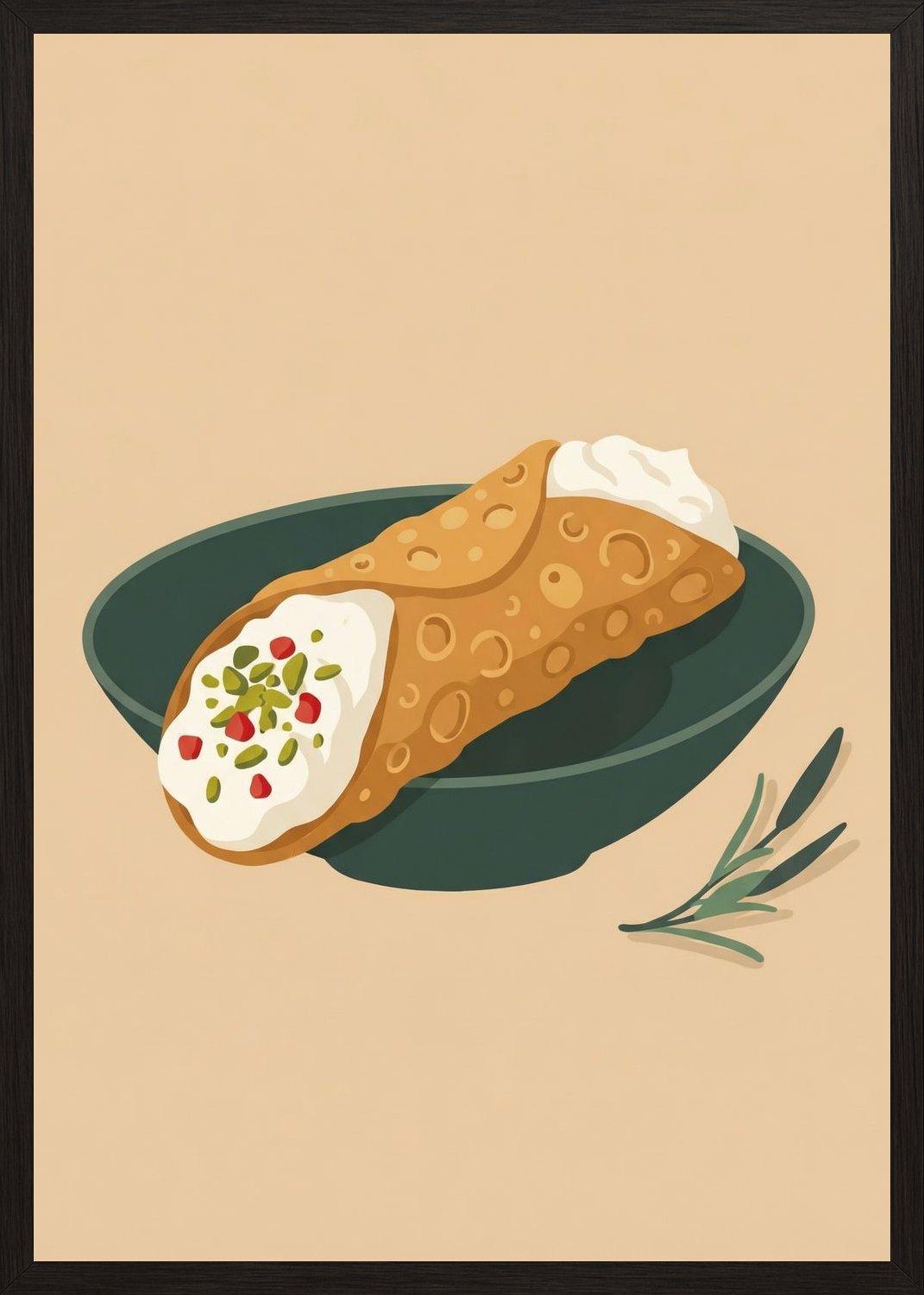 Poster in oak frame