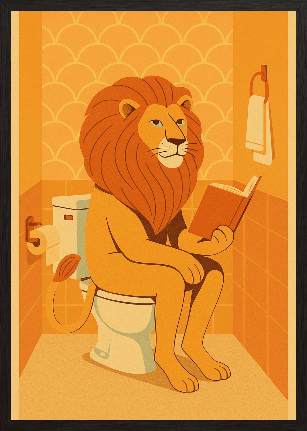 Poster in black frame