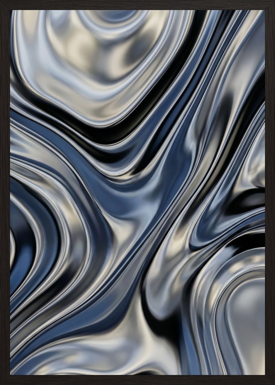 Poster in black frame