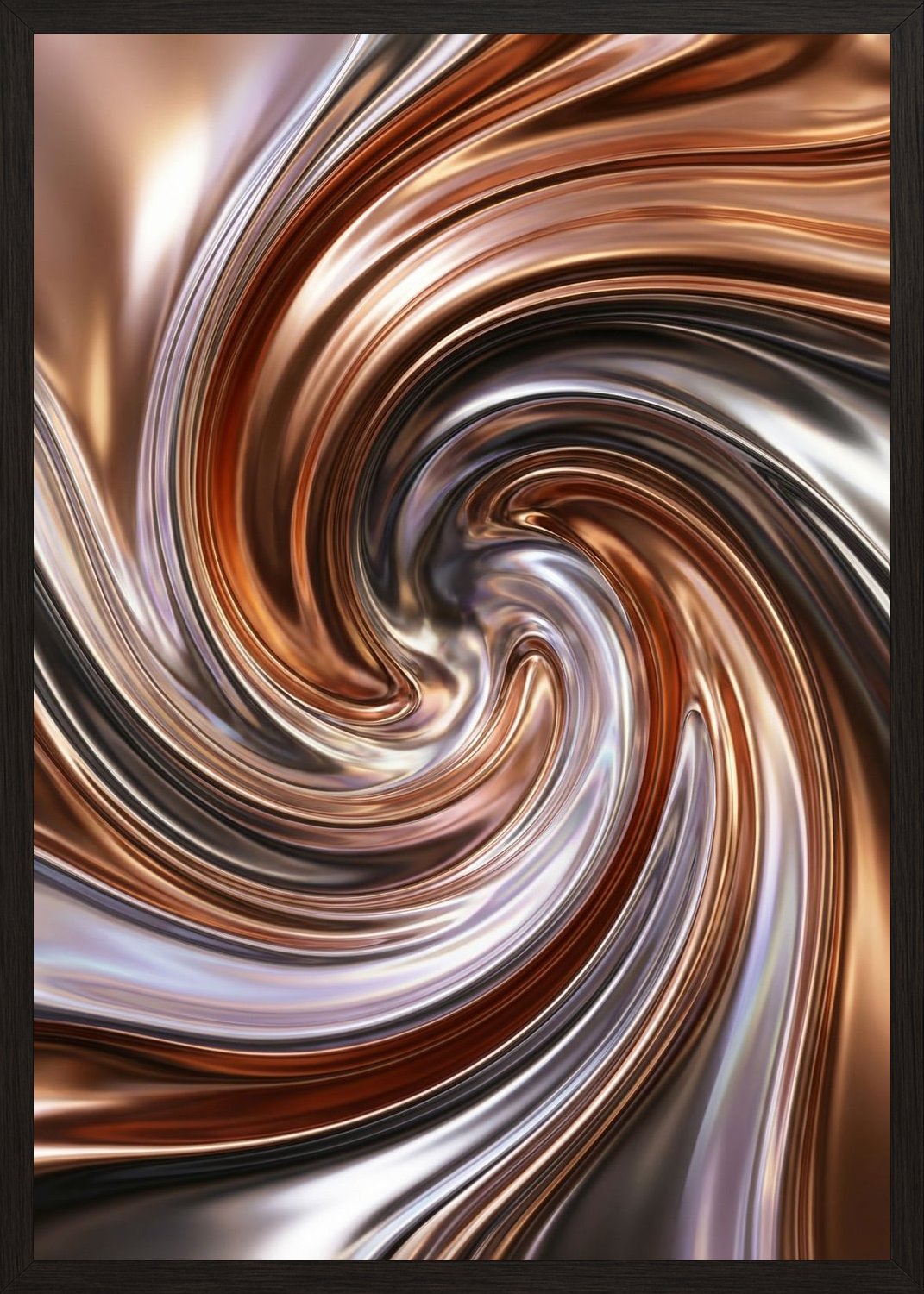 Poster in black frame