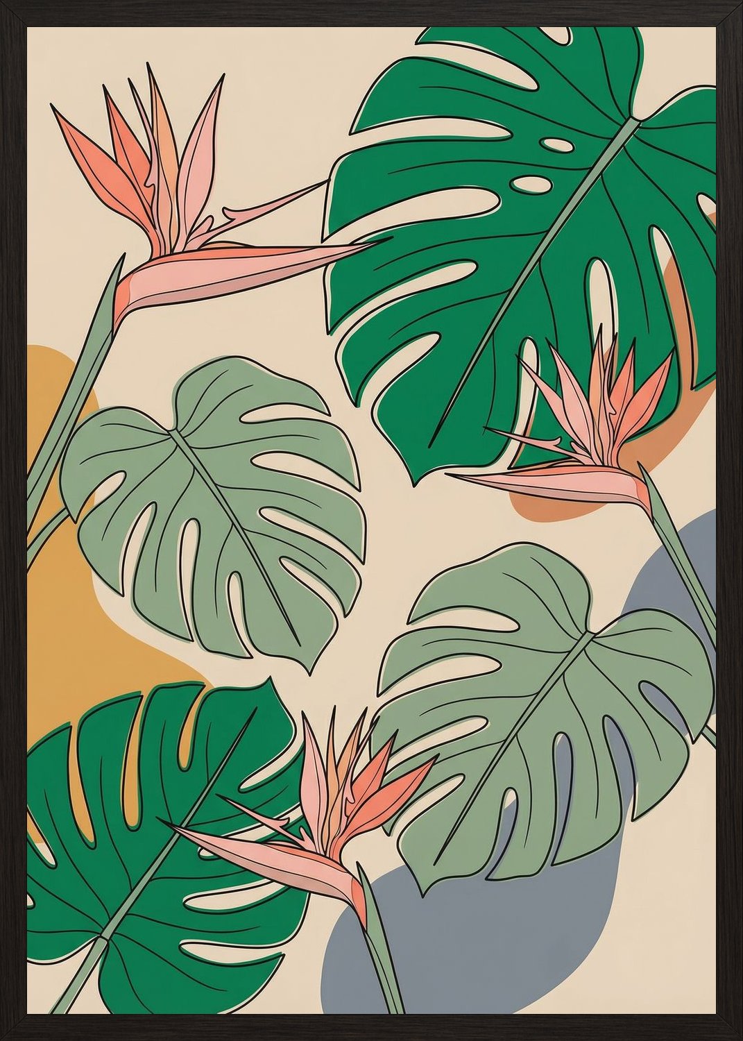 Poster in black frame