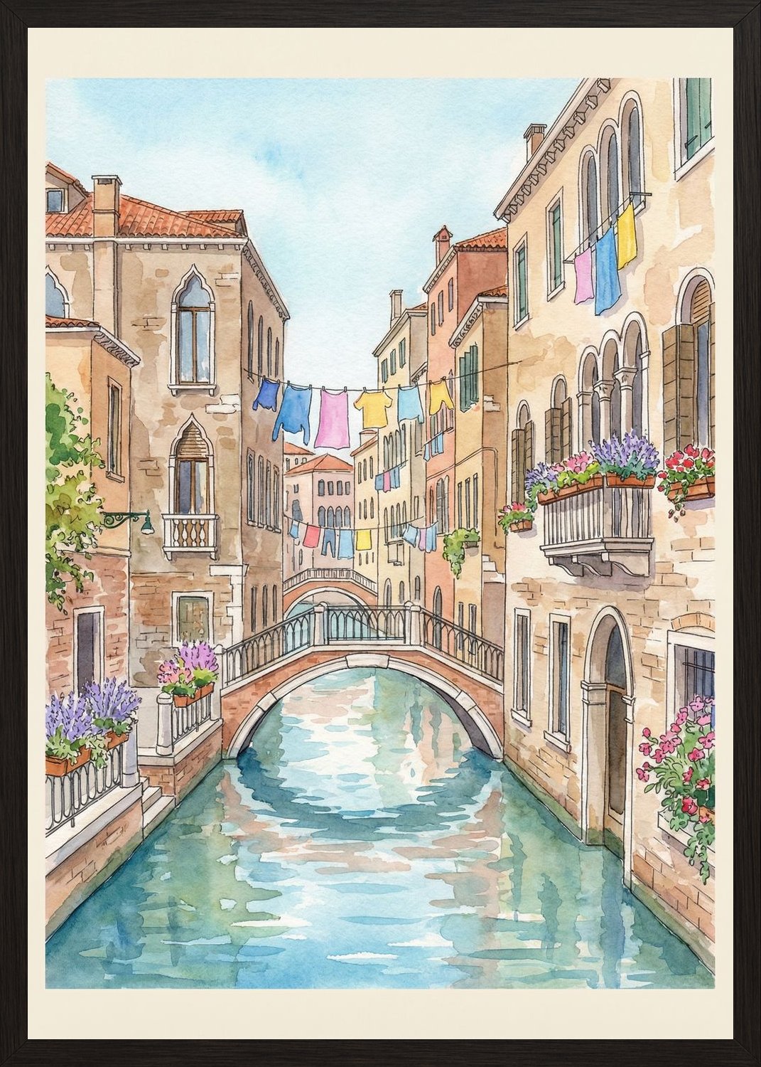 Poster in black frame