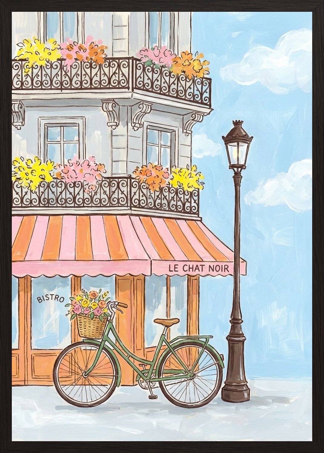 Poster in black frame