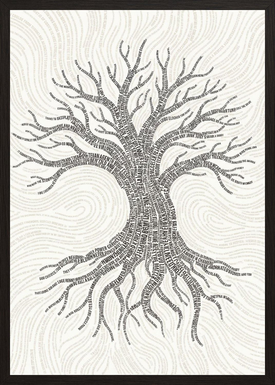 Poster in oak frame