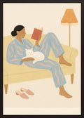 Poster in black frame