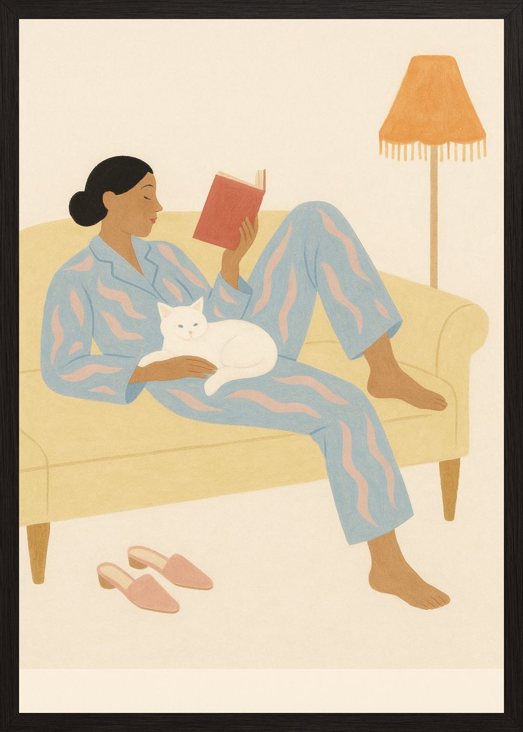 Poster in black frame