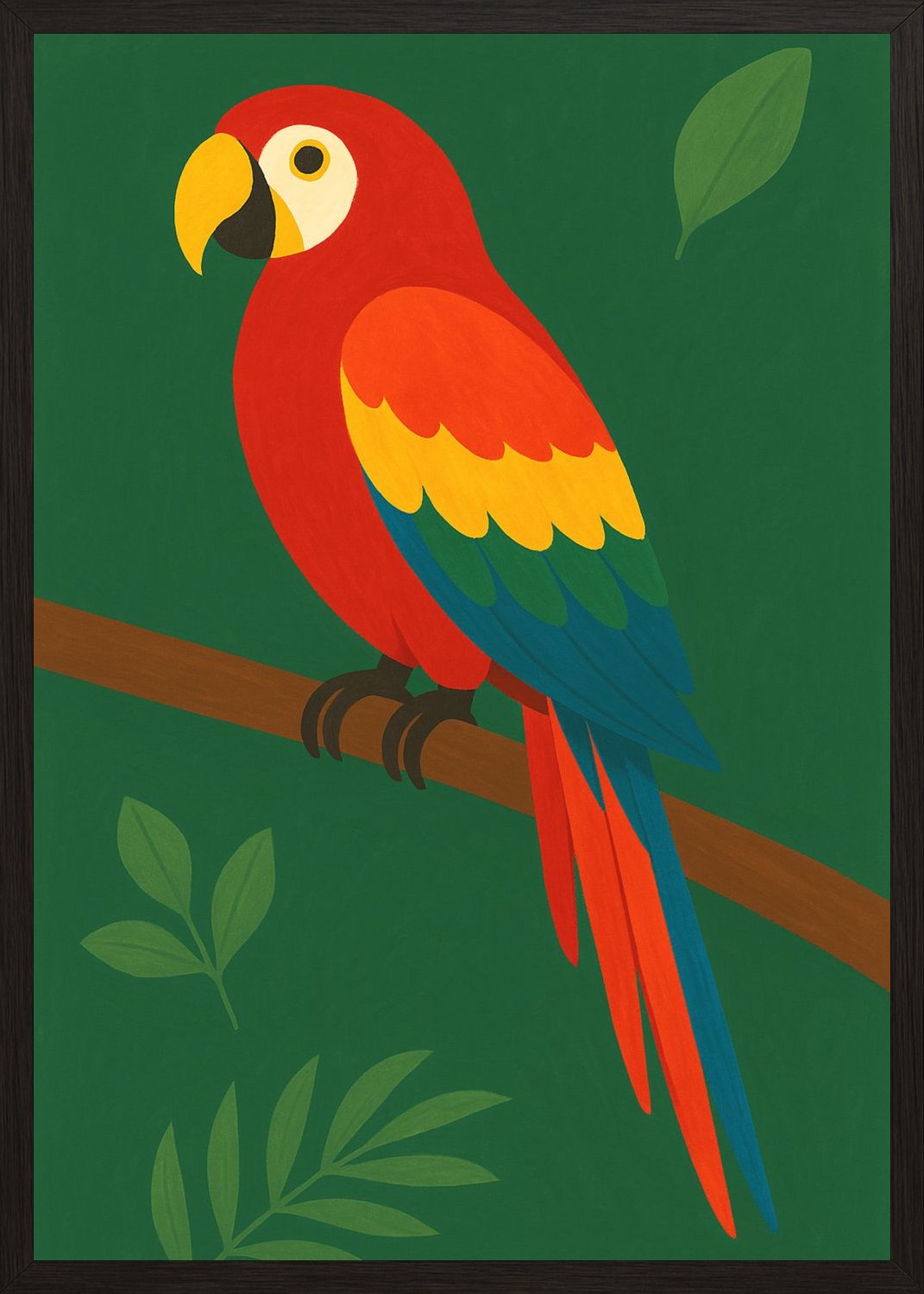 Poster in black frame