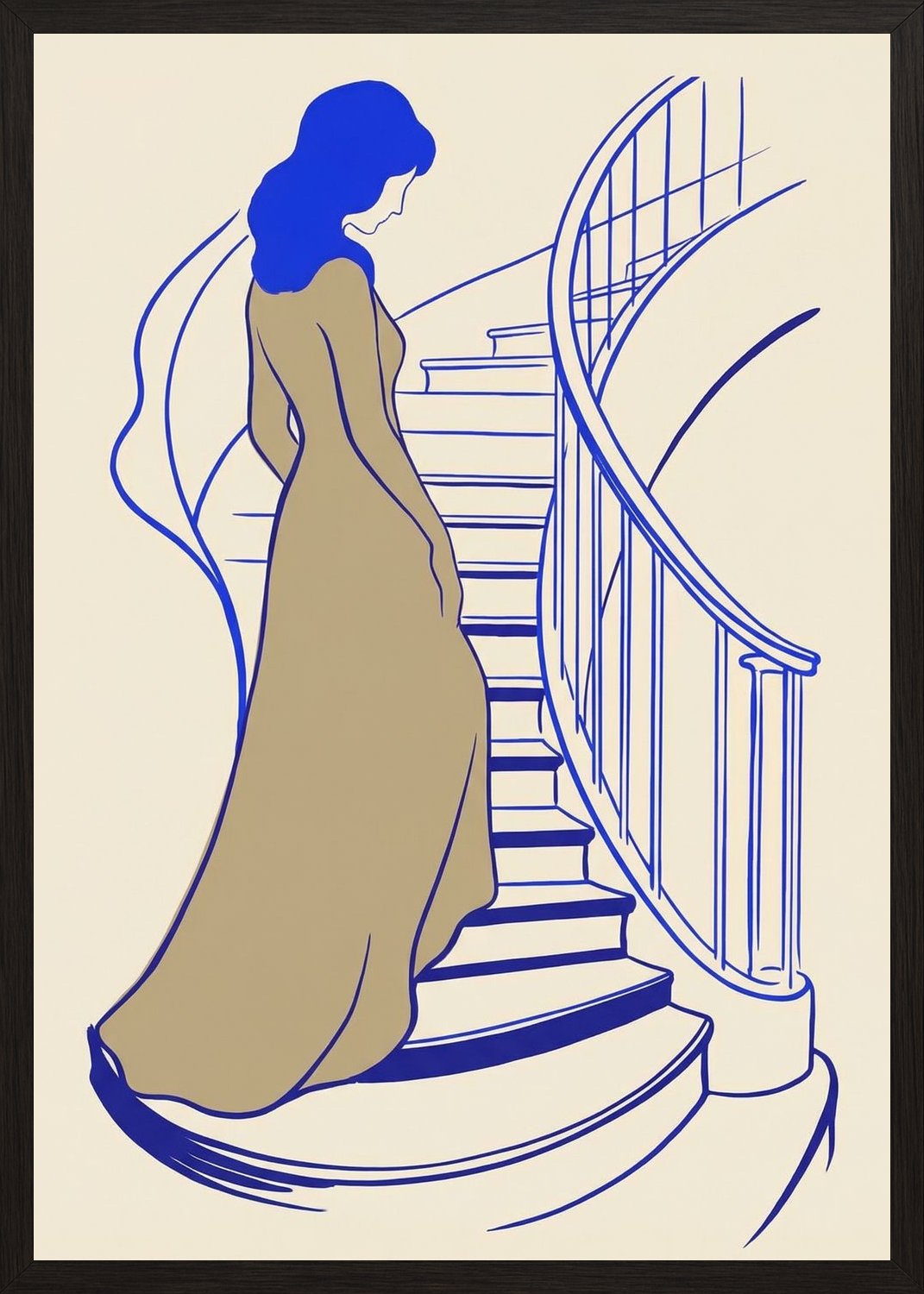 Poster in black frame