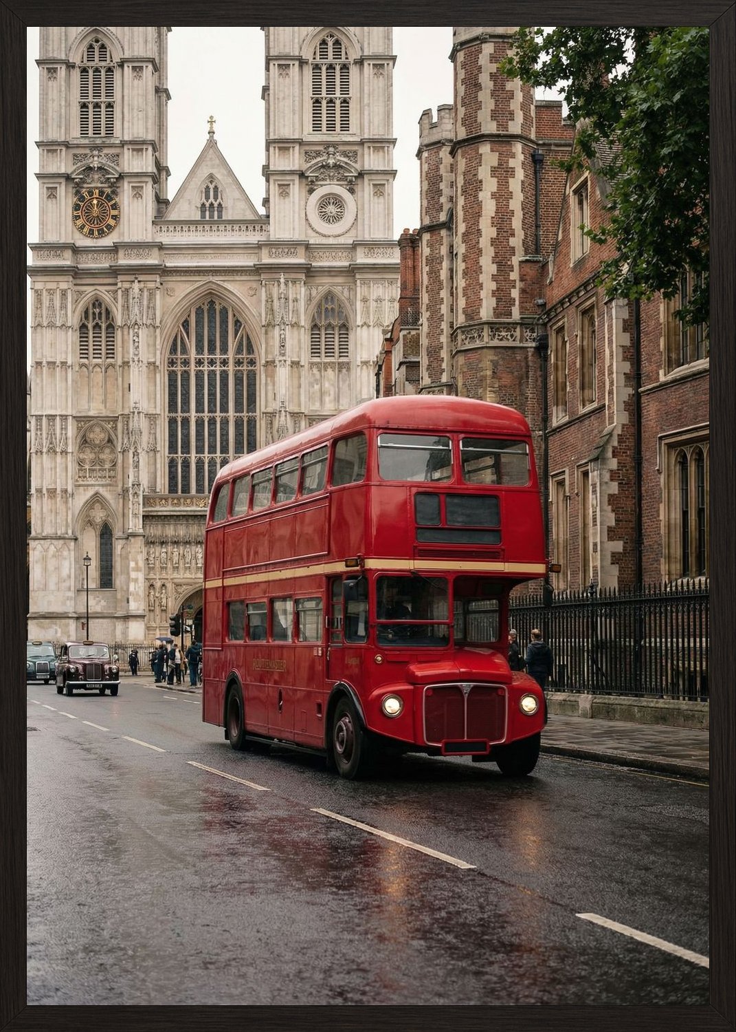 Poster in black frame