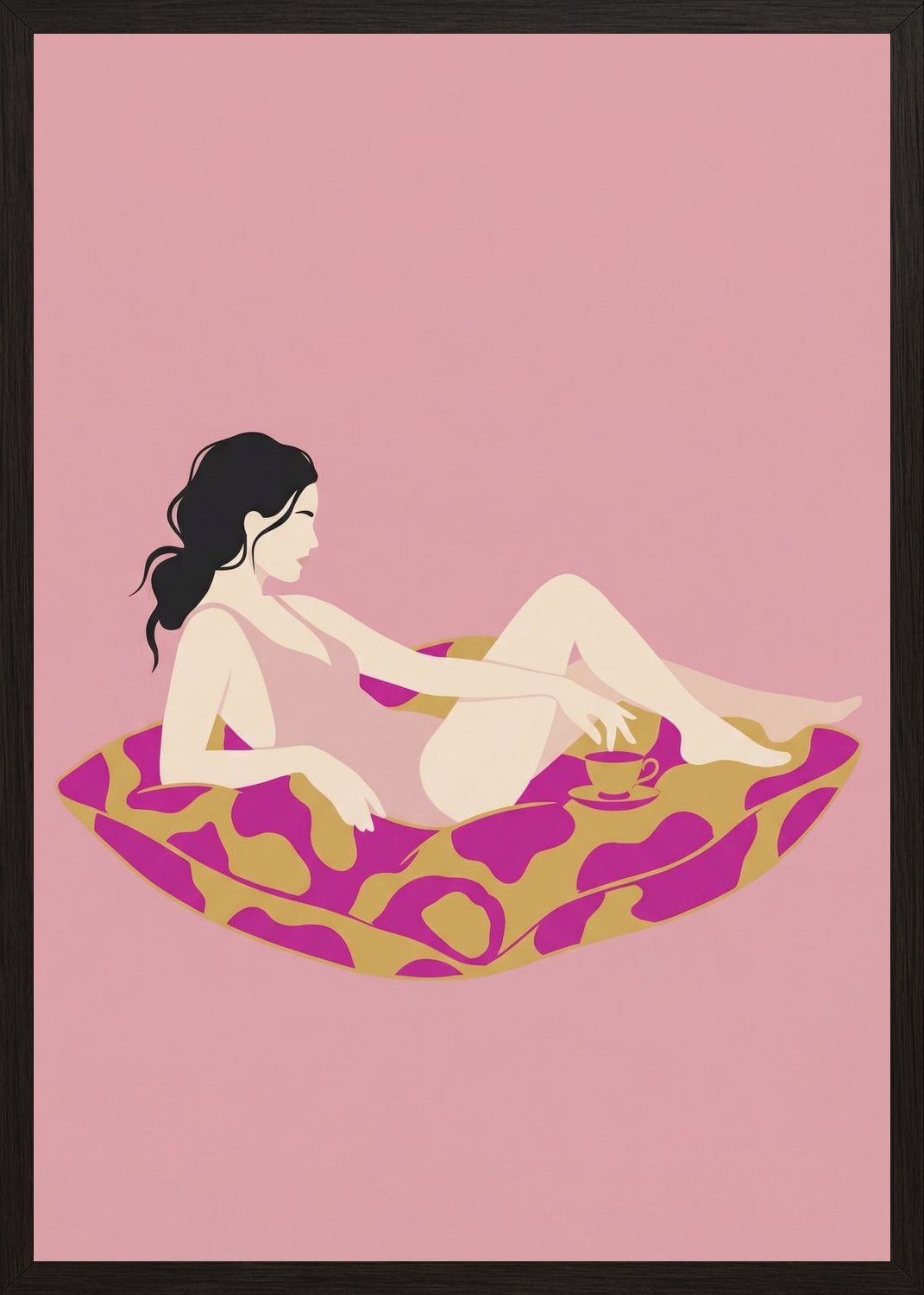 Poster in oak frame