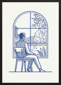 Poster in black frame