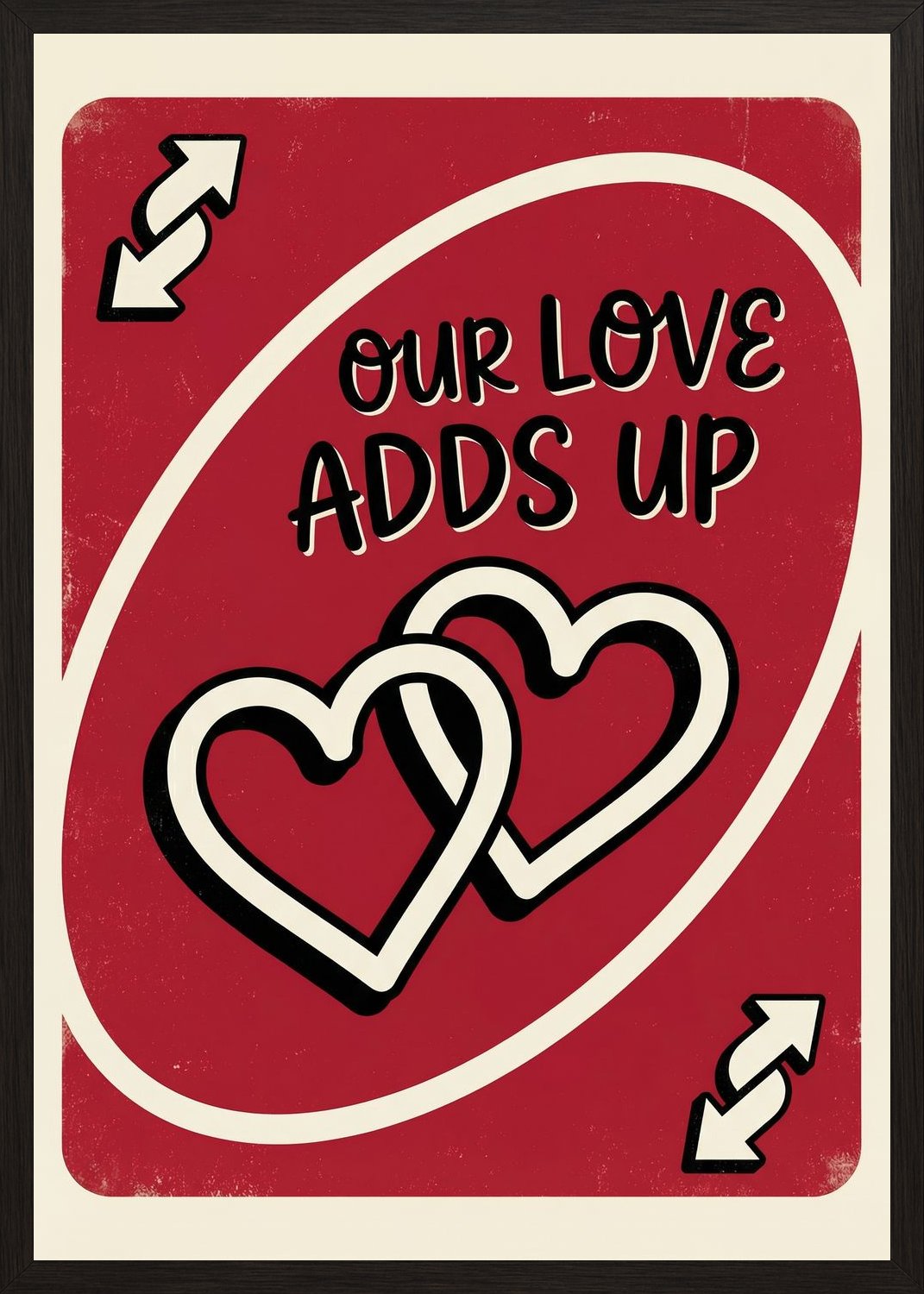 Poster in black frame