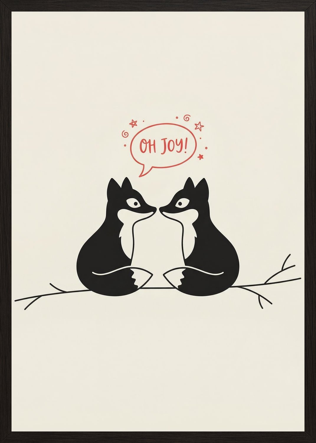 Poster in black frame