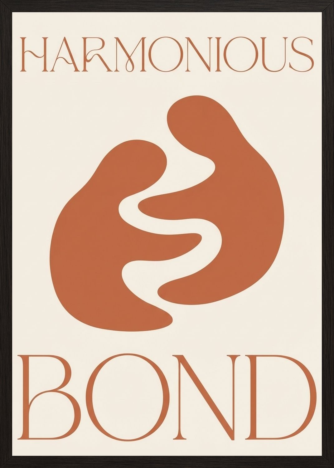 Poster in black frame