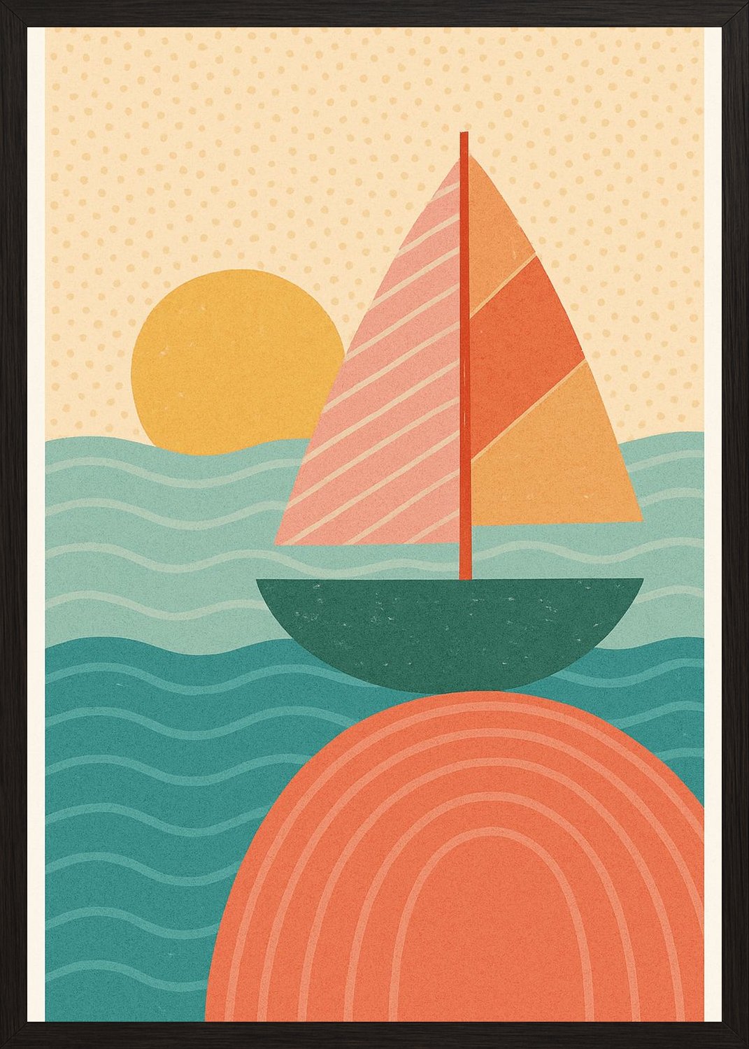 Poster in black frame