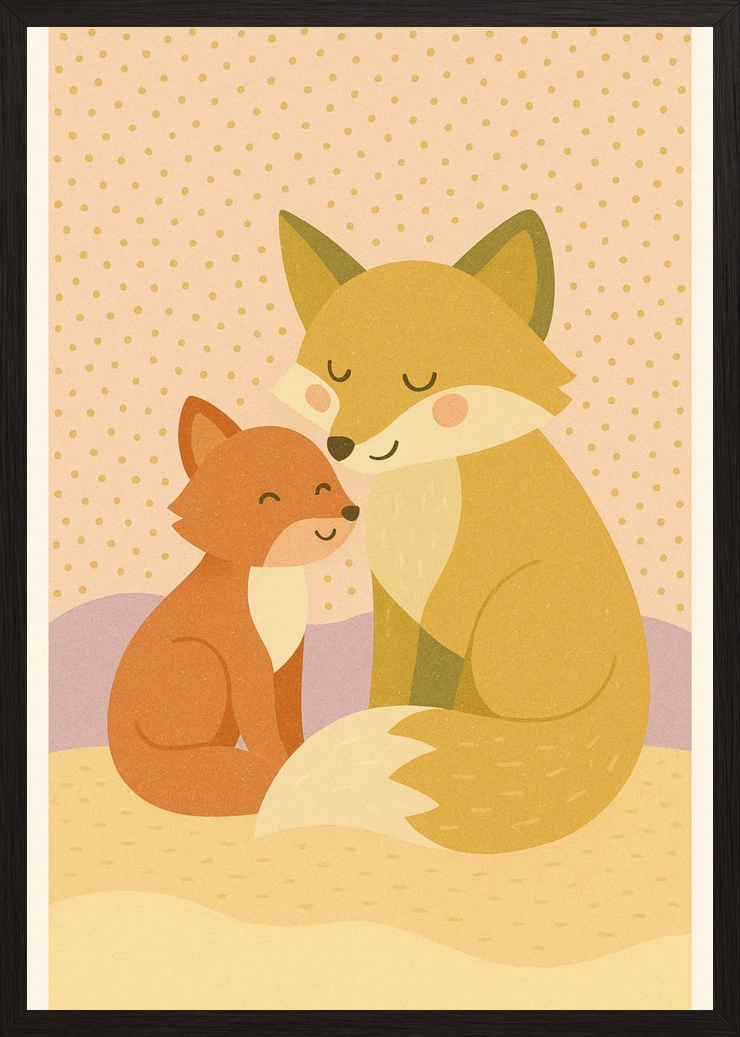 Poster in black frame