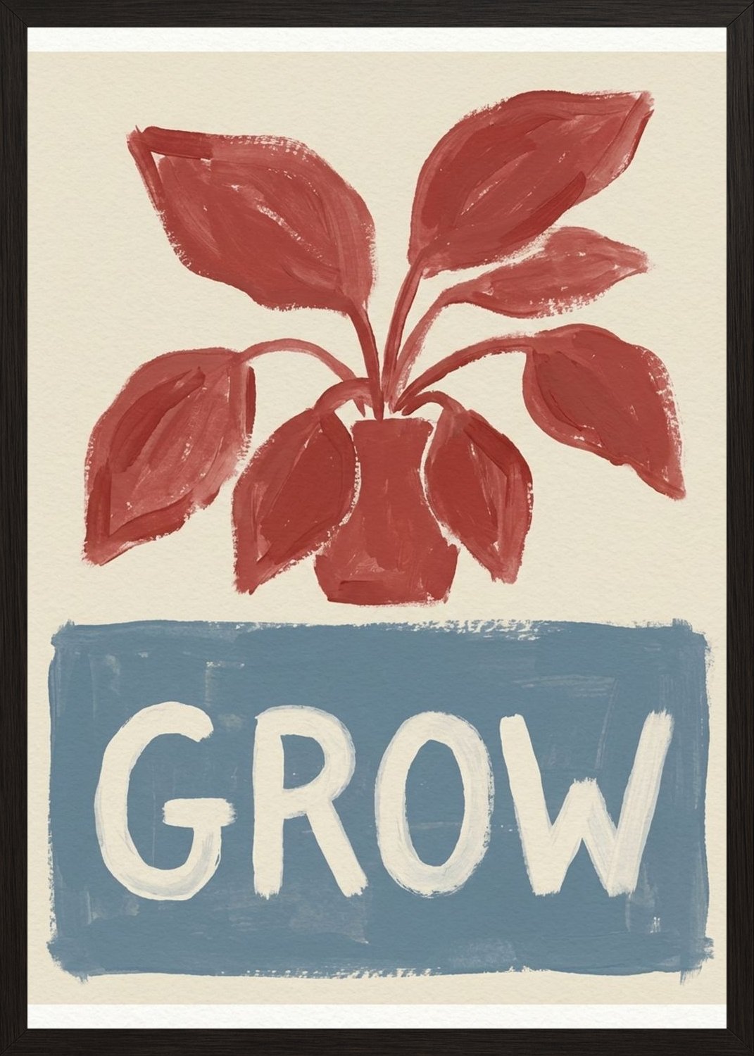 Poster in black frame