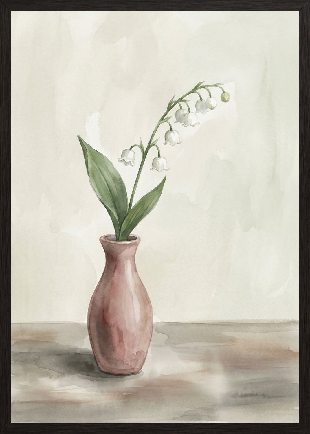 Poster in black frame