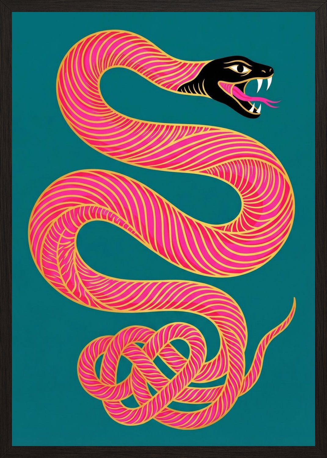 Poster in black frame