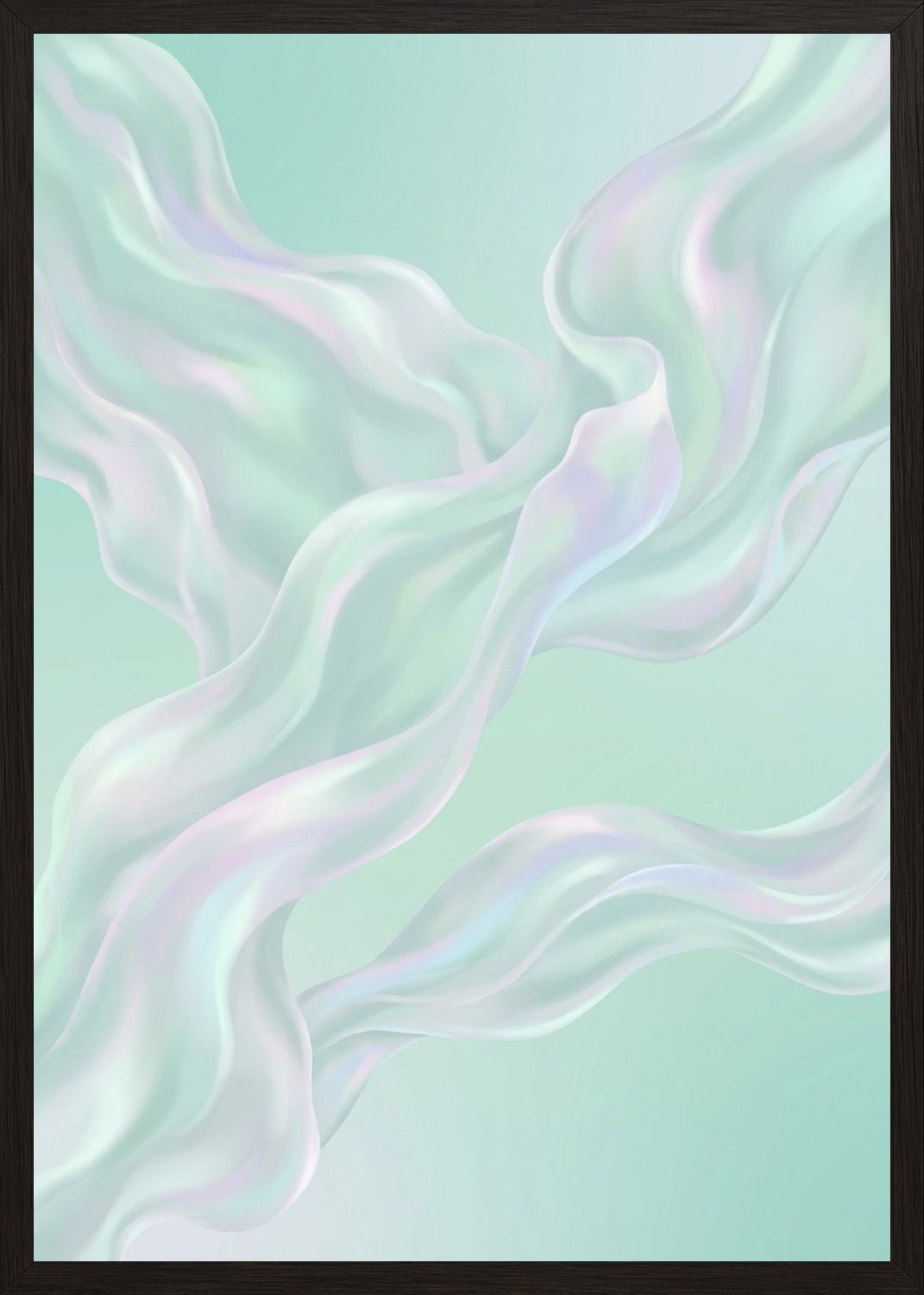 Poster in black frame