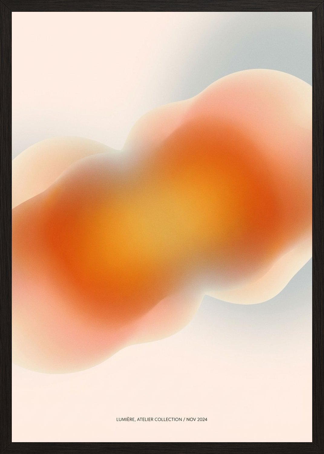 Poster in black frame