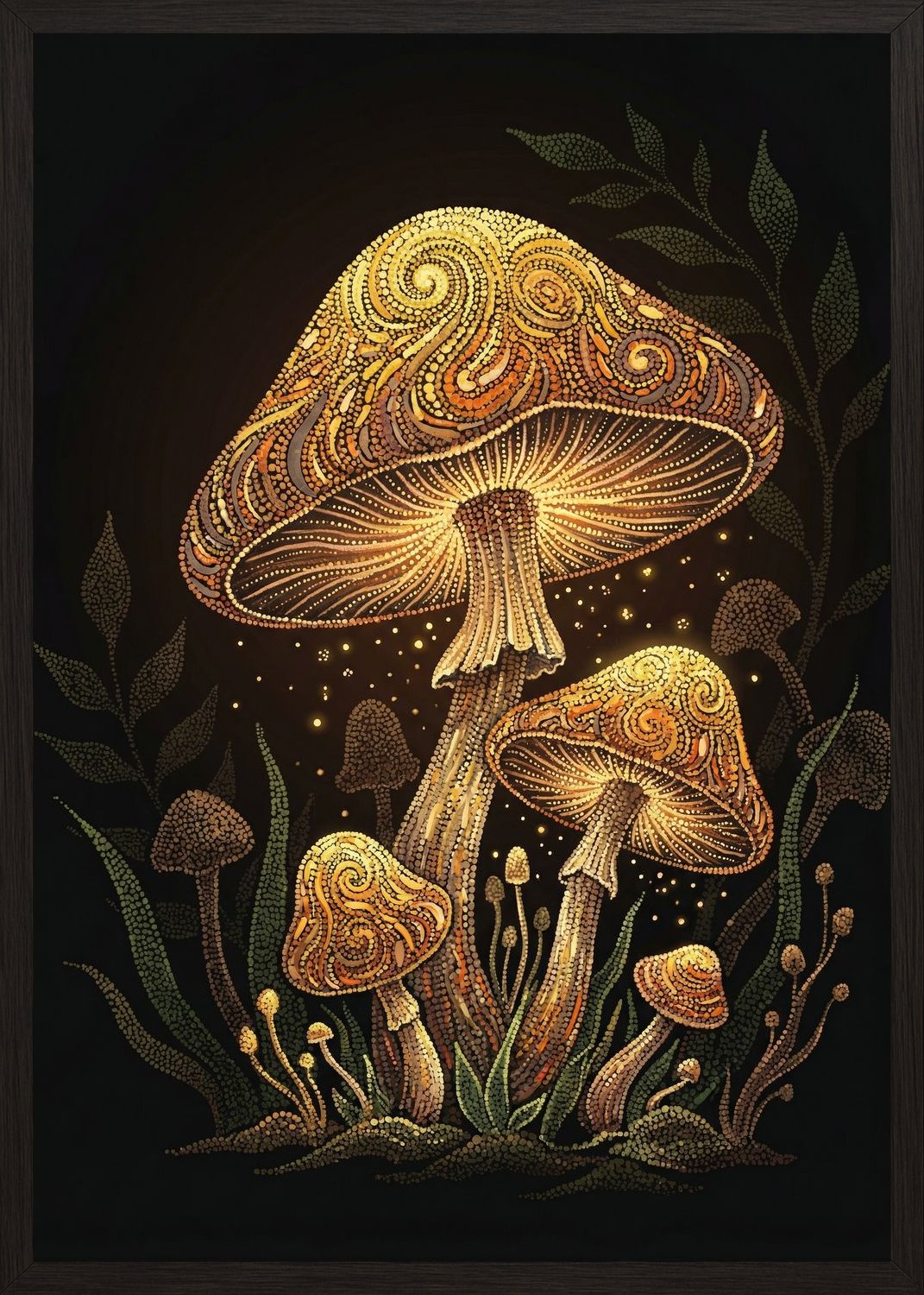 Poster in black frame