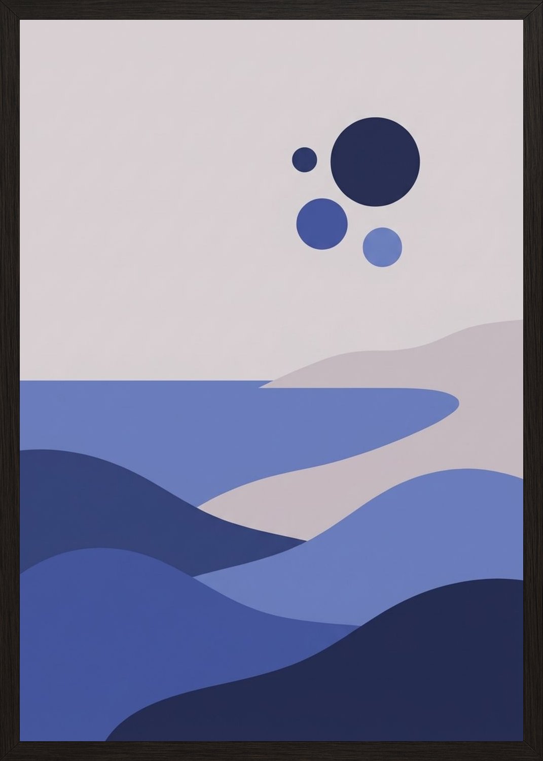 Poster in black frame