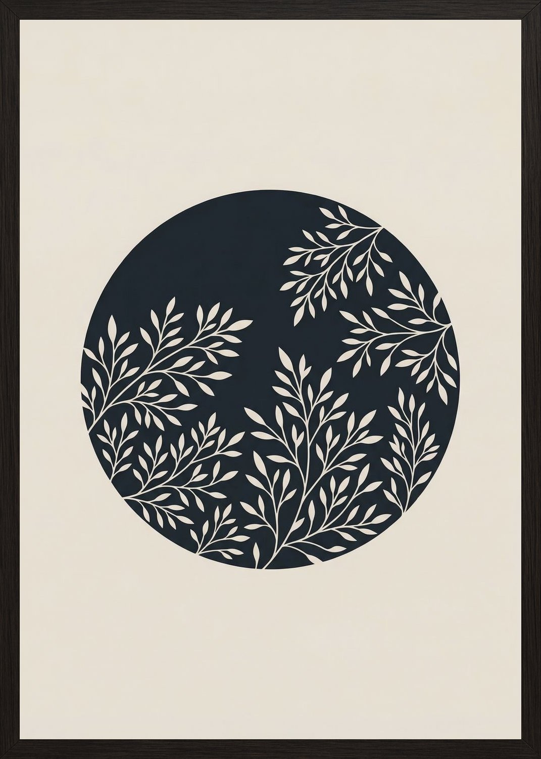 Poster in black frame