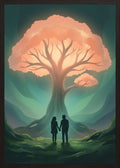 Poster in oak frame