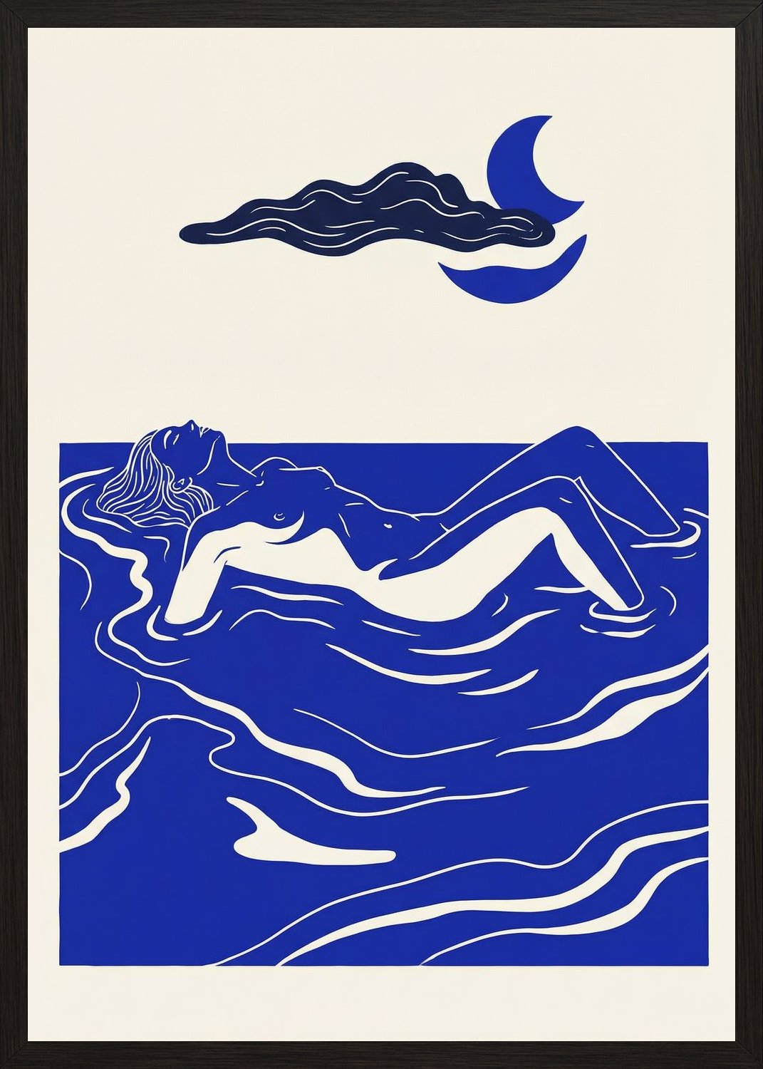 Poster in black frame