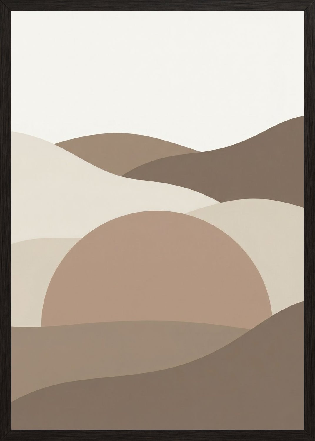 Poster in oak frame